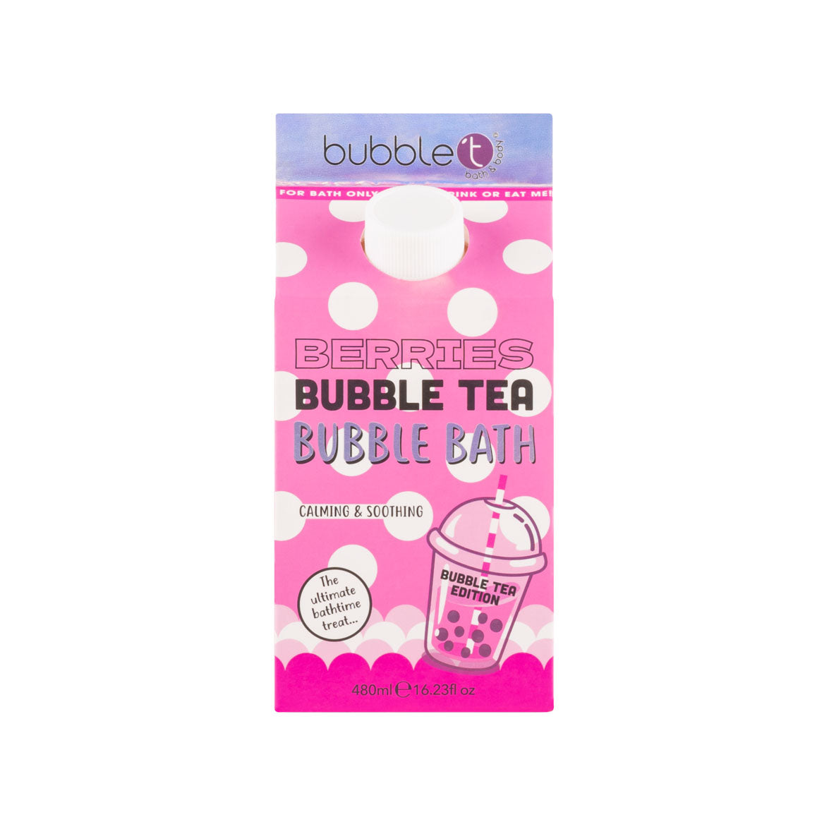 Bubble Tea Raspberry Bubble Bath (480ml)