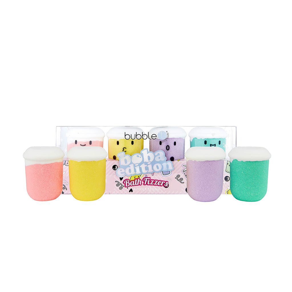 Boba Tea Bath Bomb Fizzer Gift Set (4 x 100g)