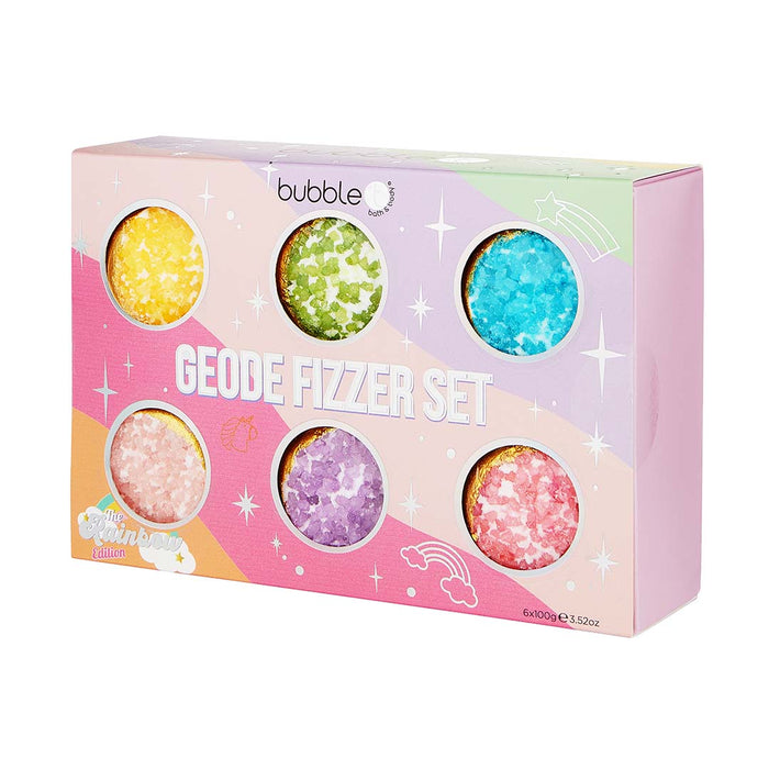 Rainbow Geode Bath Fizzer Gift Set (6 x 100g)