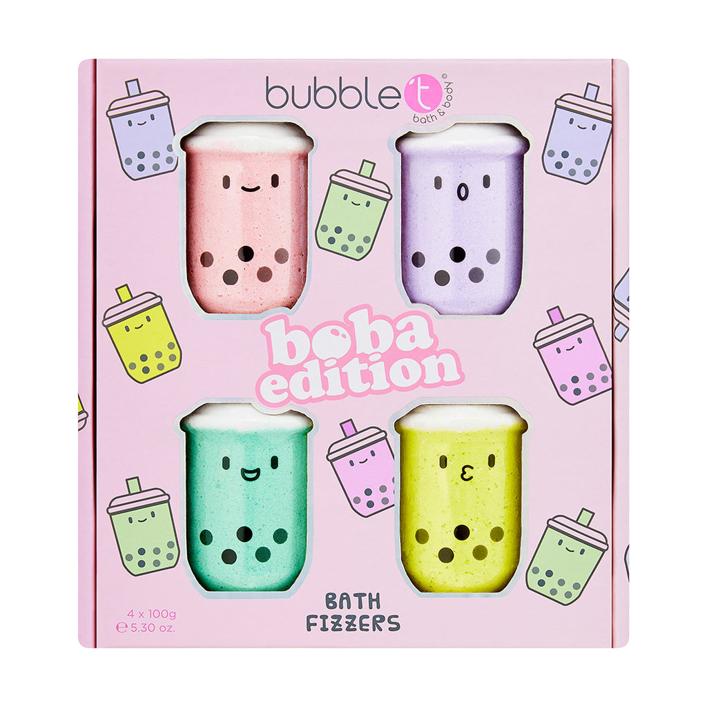 Bubble Tea Bath Bomb Gift Set - Boba Edition (4 x 100g)