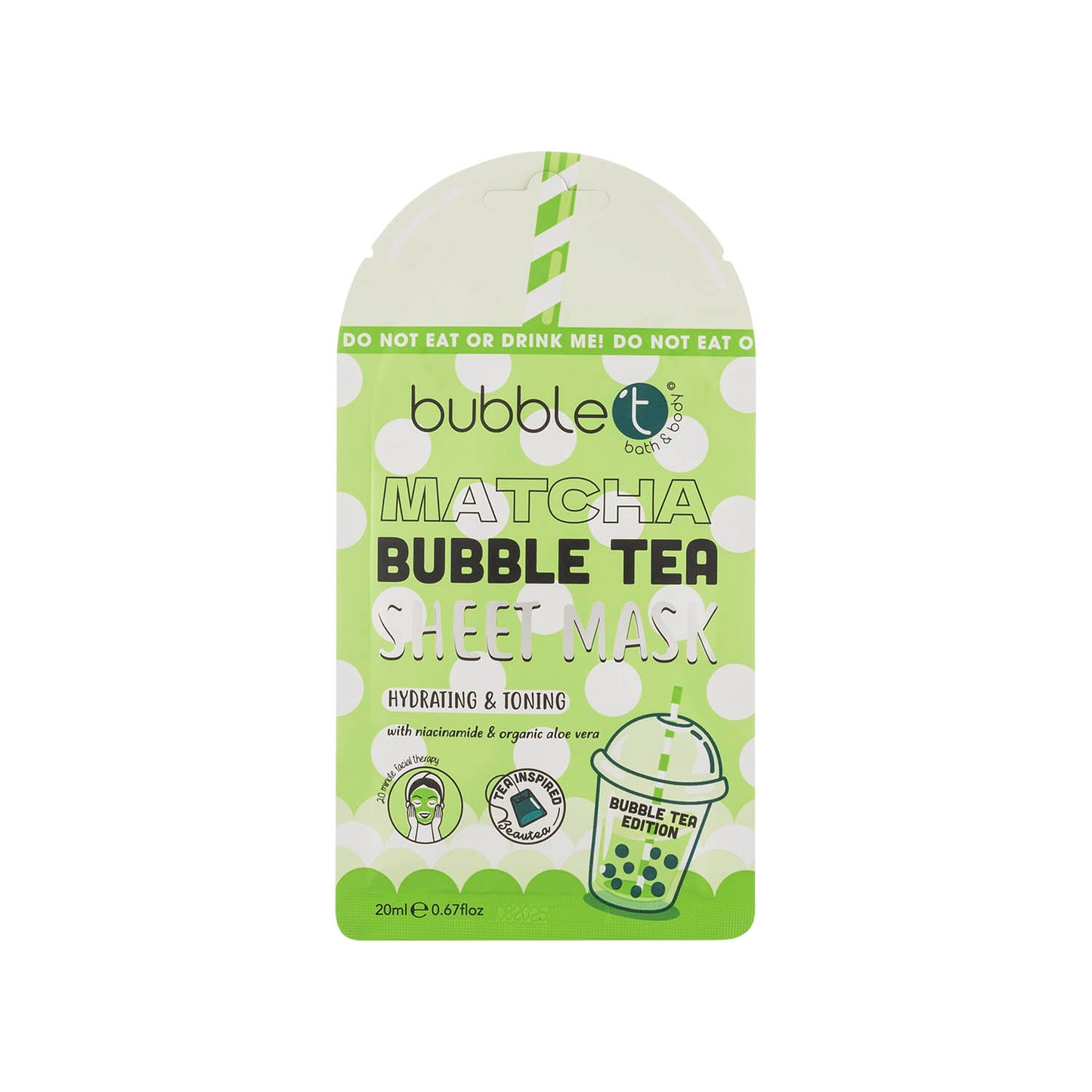 Bubble Tea Matcha Hydrating Sheet Mask (20ml)