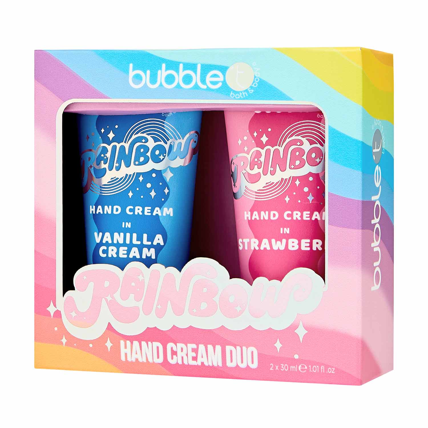 Rainbow Hand Cream Duo – Strawberry & Vanilla Cream (2 x 30ml)