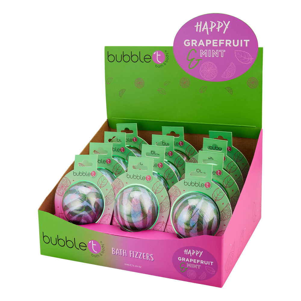 Happy Bath Bomb Fizzer - Grapefruit & Mint (150g)