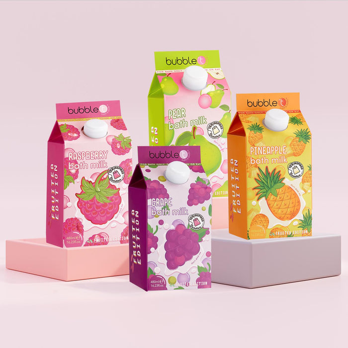 Mixed Fruitea Bath Milks - Pineapple, Grape, Pear, Raspberry (12 x 480ml)