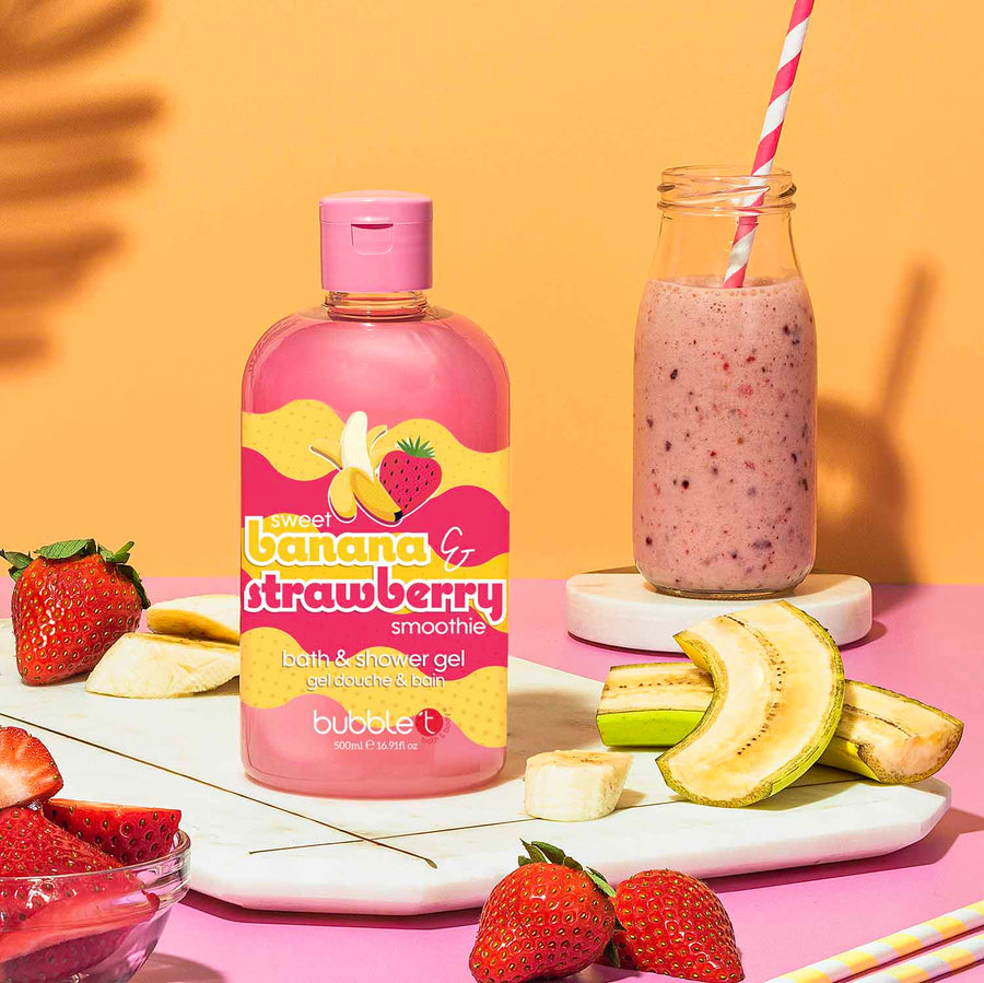 Banana & Strawberry Smoothie Body Wash (500ml)