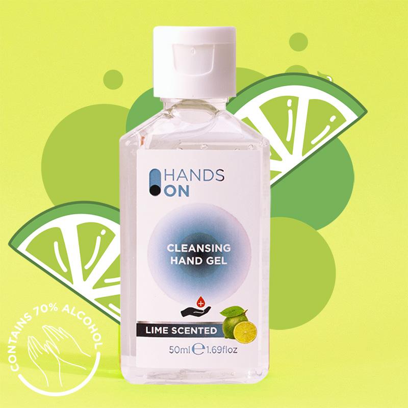 quick drying anti-bacterial lime cleansing hand sanitiser