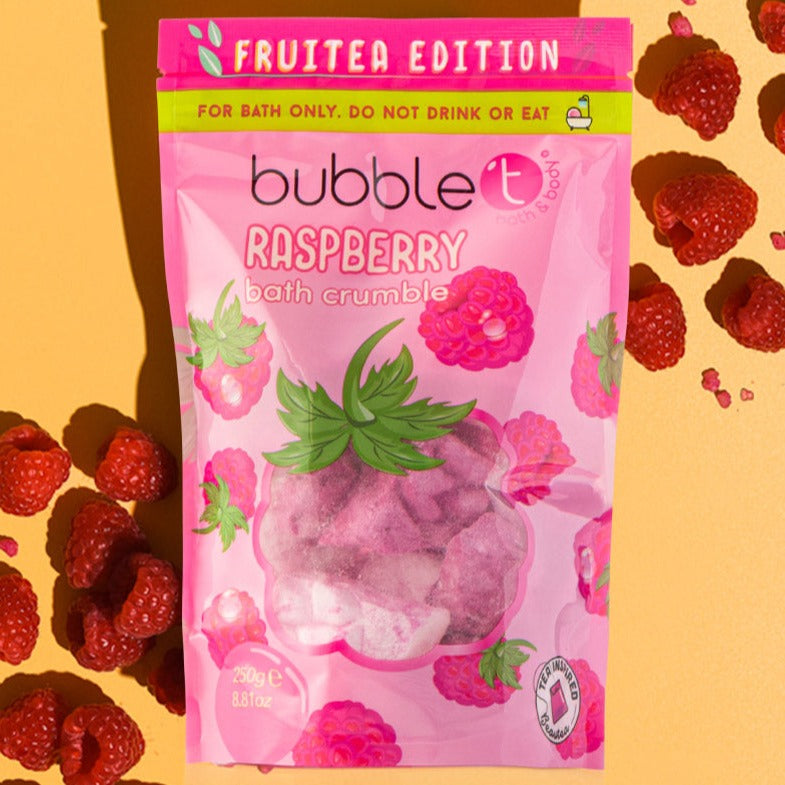 Fruitea Edition Fizzing Raspberry Bath Crumble (250g)