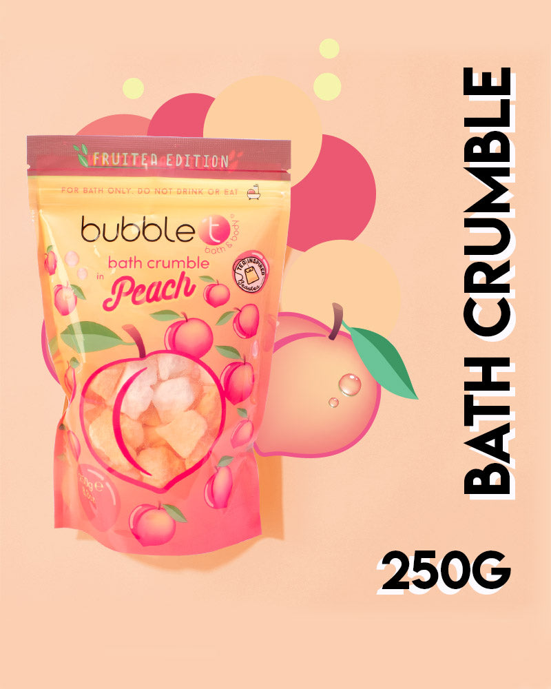Fruitea Edition Fizzing Peach Bath Crumble (250g)